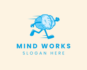 Brain Exercise Psychology logo design