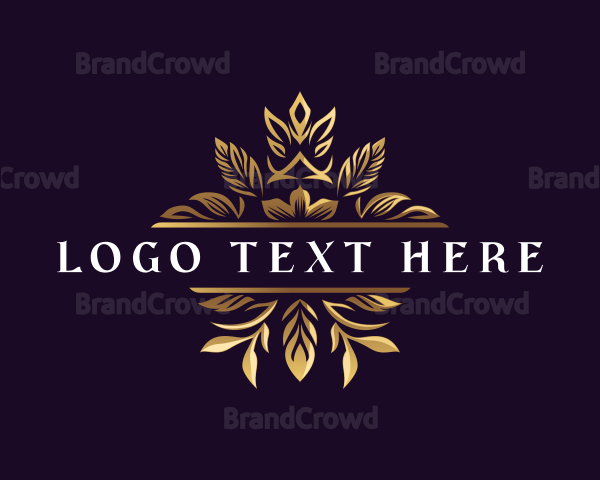 Floral Elegant Crest Logo