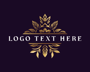 Luxury - Floral Elegant Crest logo design