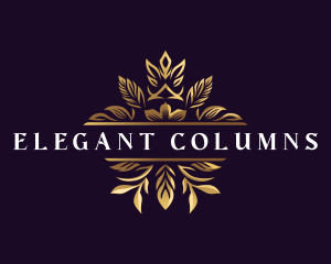 Floral Elegant Crest logo design