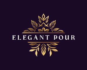 Floral Elegant Crest logo design