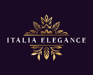 Floral Elegant Crest logo design