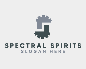 Mechanical Cog Letter S  logo design