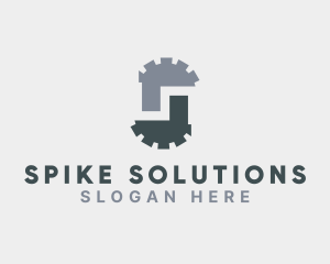 Mechanical Cog Letter S  logo design