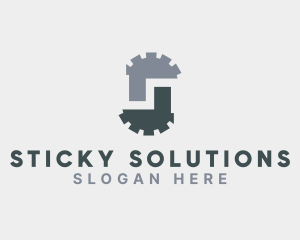 Mechanical Cog Letter S  logo design