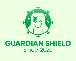 Protective - Green Virus Protective Suit logo design