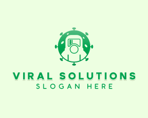 Virus Protective Suit logo design