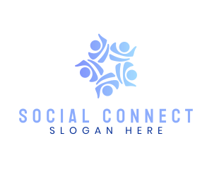 Social - People Social Community logo design