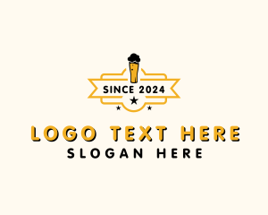 Lager - Gold Beer Booze logo design