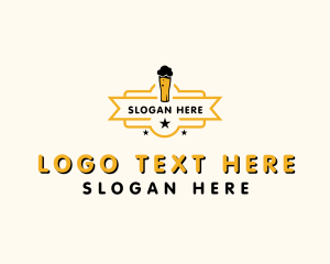 Gold Beer Booze  Logo