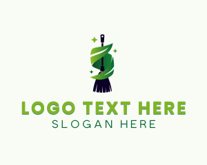 Sparkle - Eco Broom Cleaning logo design