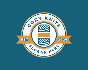 Cotton Yarn Knitting Crochet logo design