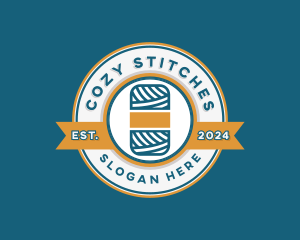 Cotton Yarn Knitting Crochet logo design