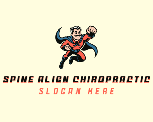 Comic Superhero Man Logo