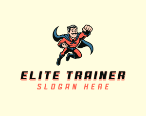 Comic Superhero Man logo design