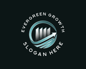 Graph Arrow Growth Finance logo design