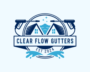 Gutter Pressure Cleaning logo design