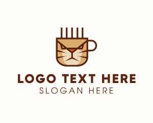Cup - Cat Coffee Mug logo design