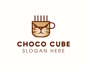 Cougar - Cat Coffee Mug logo design