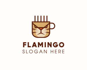 Feline - Cat Coffee Mug logo design