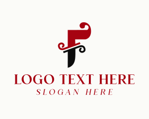 Yoga - Creative Letter F logo design