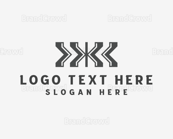 Industrial Forwarding Logistics Letter X Logo