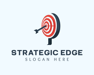 Strategy - Letter P Target Marketing logo design