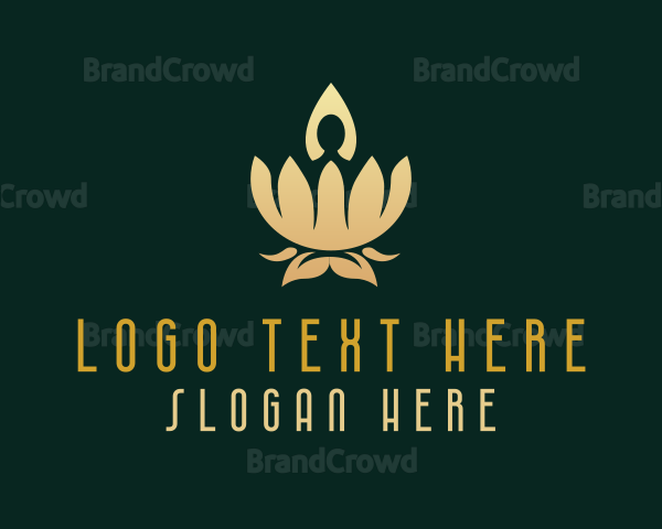 Luxurious Yoga Lotus Logo