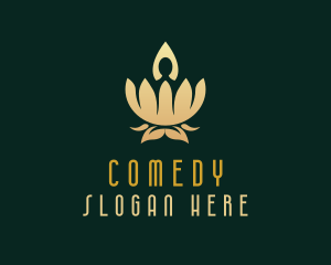Luxurious Yoga Lotus Logo