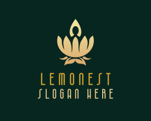 Treatment - Luxurious Yoga Lotus logo design