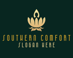 Luxurious Yoga Lotus logo design