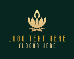 Luxurious Yoga Lotus Logo