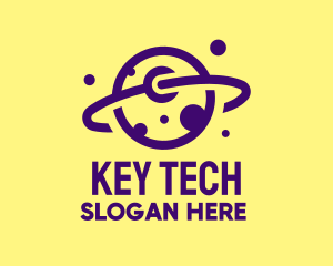 Wrench Tool Planet  logo design