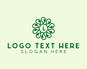 Organic Herbal Leaf Logo