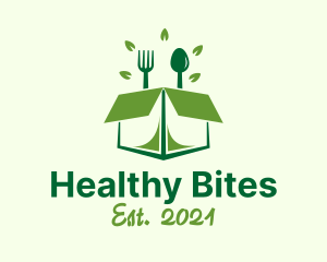 Healthy Box Utensils logo design