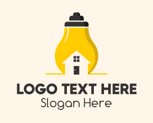 Training - Light Bulb Home logo design