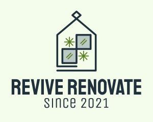 Home Renovation Outline logo design