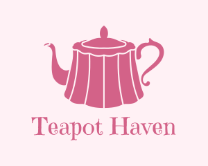 Teapot - Pink Cake Tea Pot logo design