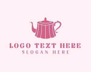 Baker - Pink Cake Tea Pot logo design