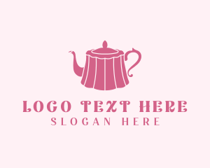 Pink Cake Tea Pot Logo