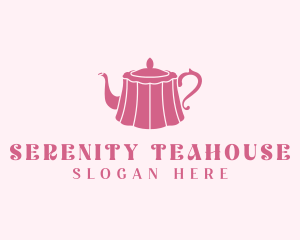 Pink Cake Tea Pot logo design