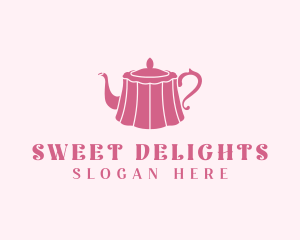 Pink Cake Tea Pot logo design