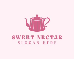 Pink Cake Tea Pot logo design