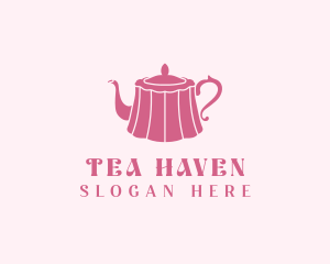 Pink Cake Tea Pot logo design