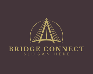 Bridge - Compass Construction Bridge logo design