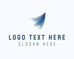 Shipment - Plane Forwarding Courier logo design
