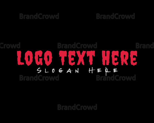 Gore Blood Horror Business Logo