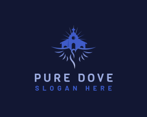 Church Dove Holy Spirit logo design