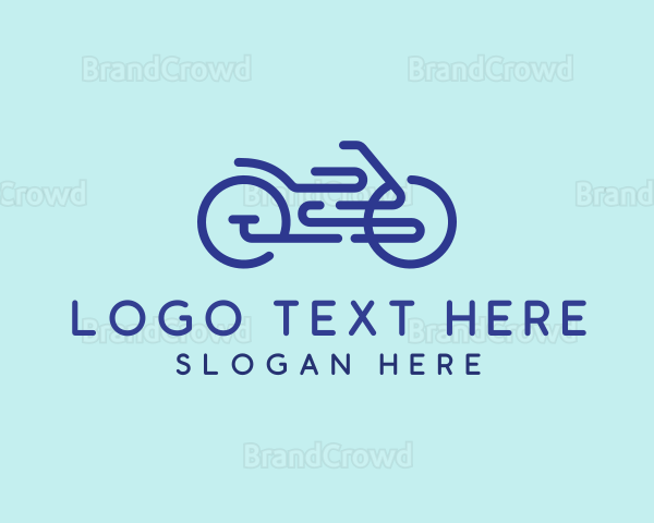 Bike Ride Outline Logo