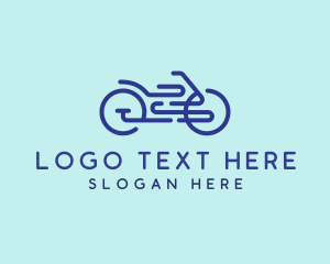 Bicycle Club - Bike Ride Outline logo design